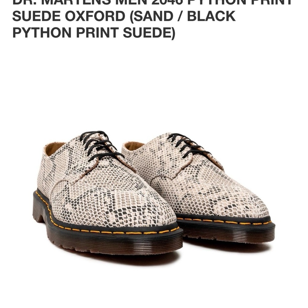 Dr. Martens Python Suede Oxford - Picture 2 of 7